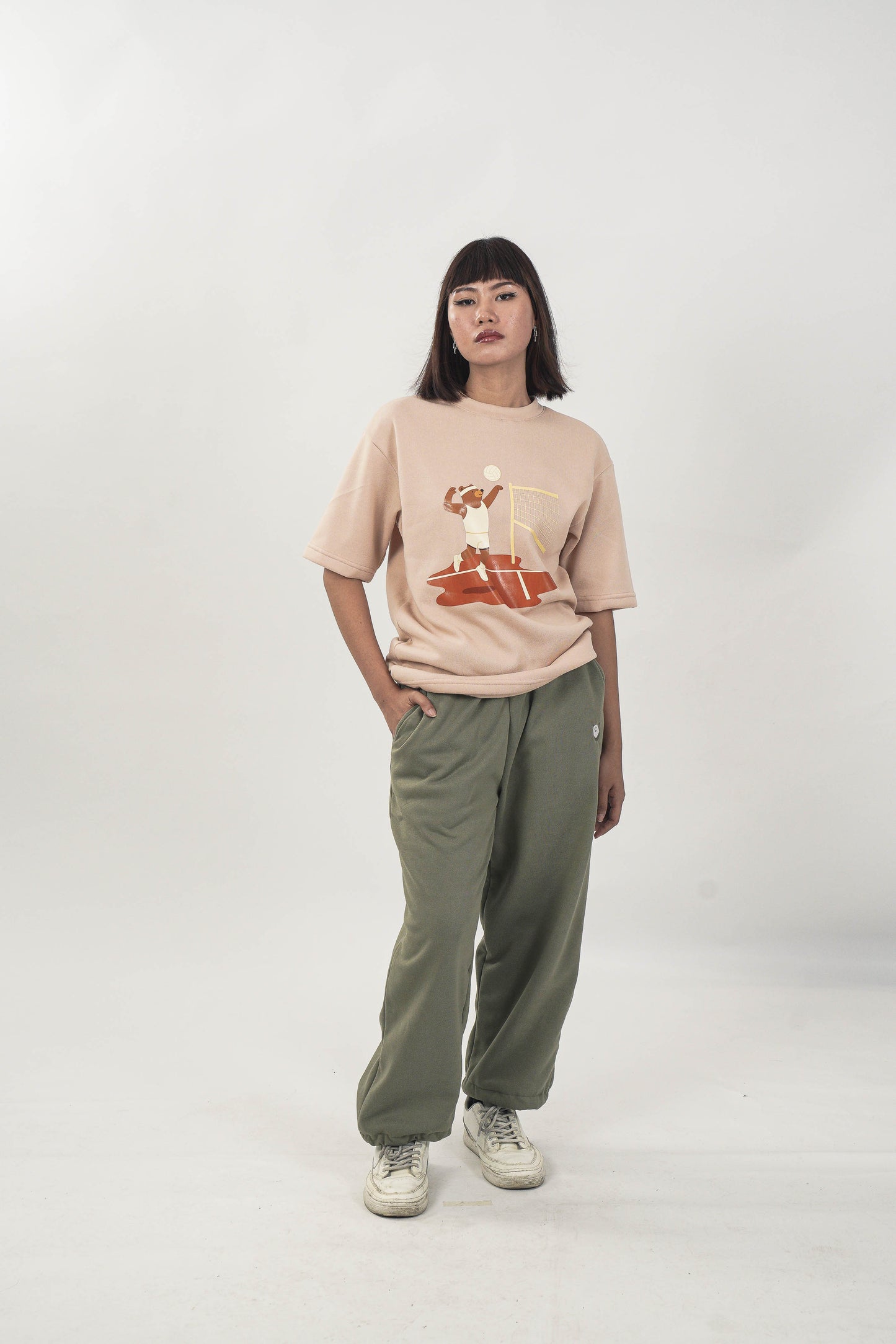 Basic Bear Straight Cut Joggers