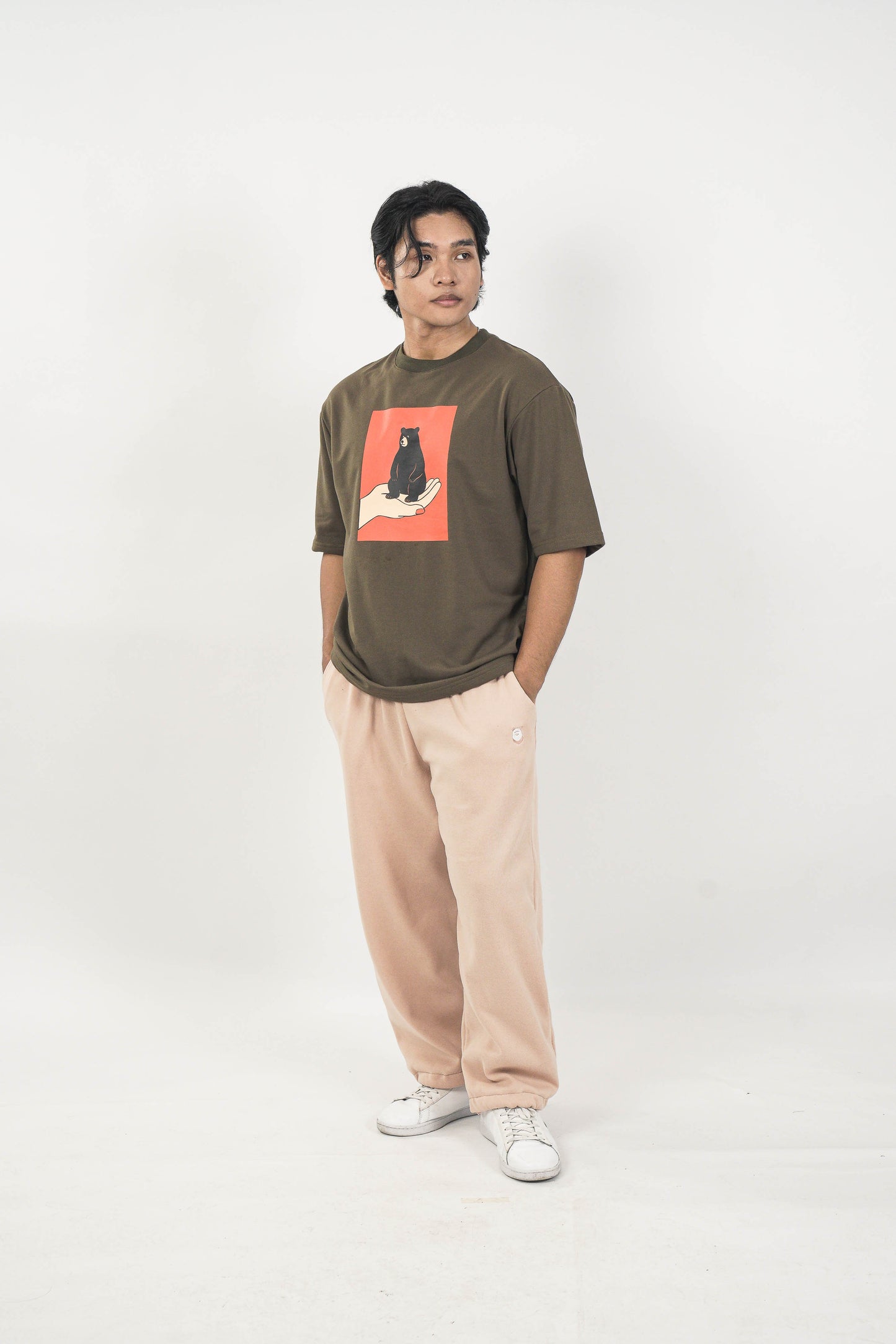 Basic Bear Straight Cut Joggers